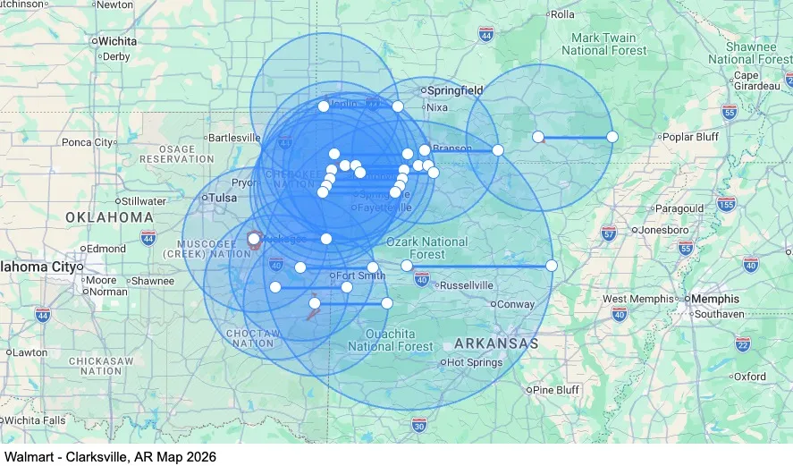 Dedicated - Home Weekly - Clarksville, AR map
