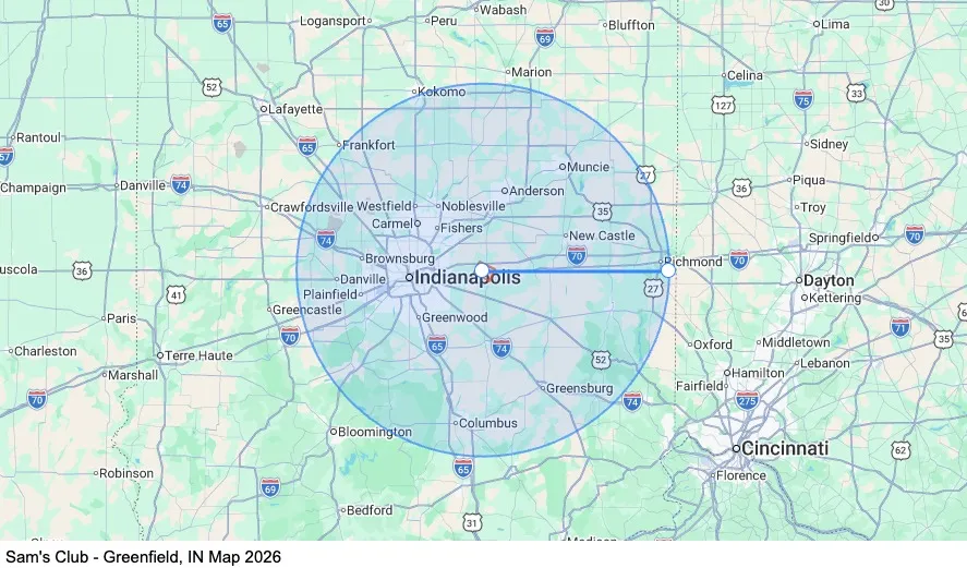 Dedicated - Home Weekly - Greenfield, IN map