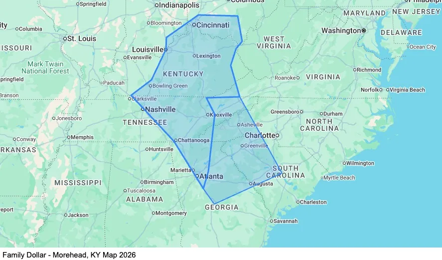 Dedicated - Home Weekly - Morehead, KY map