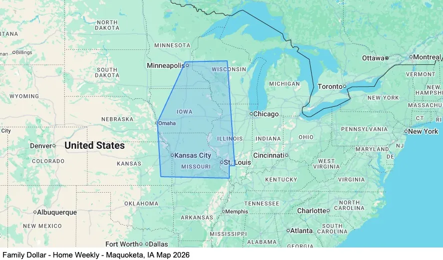 Dedicated - Home Weekly - Maquoketa, IA map