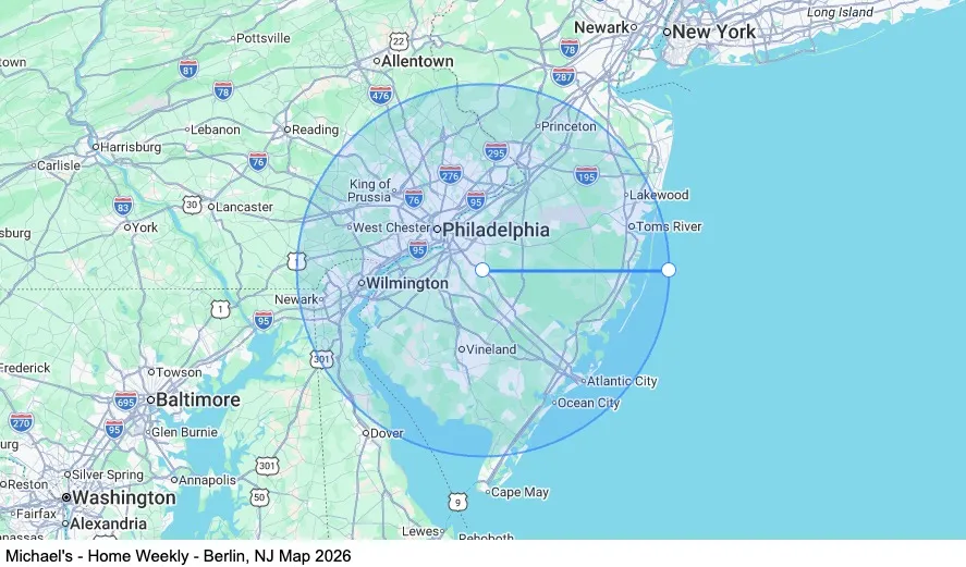 Dedicated - Home Weekly - Berlin, NJ map