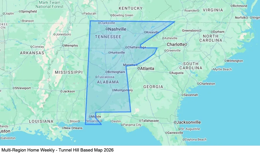 Multi-Region - Tunnel Hill Based map