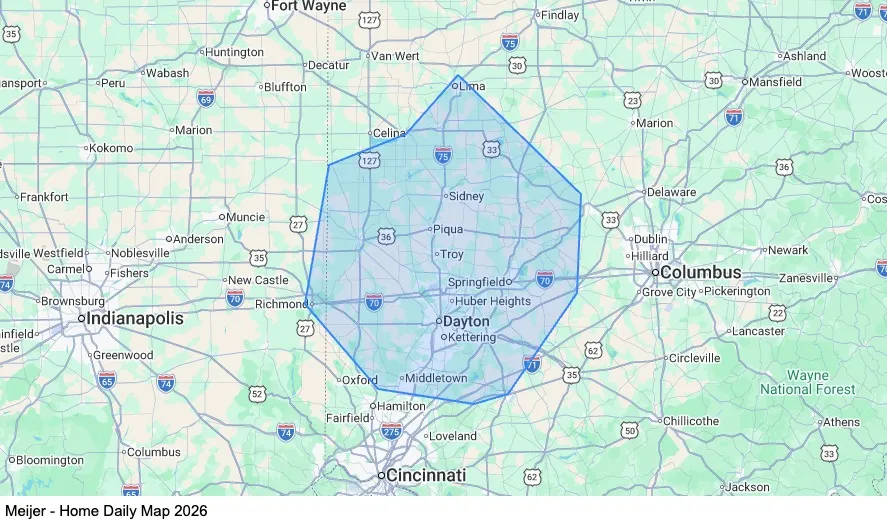 Dedicated - Home Daily - Dry Van / Refer map