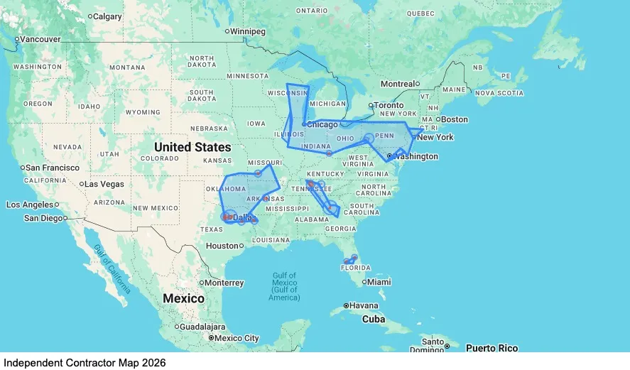 Straight Lease map