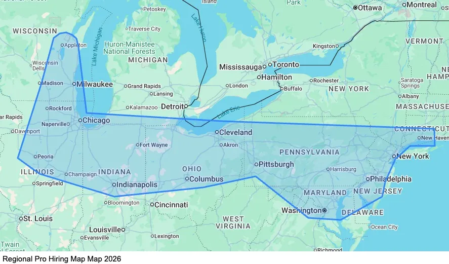 Regional - Home Weekly map