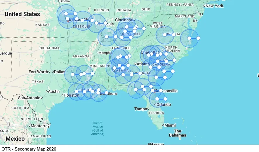 OTR - Secondary map