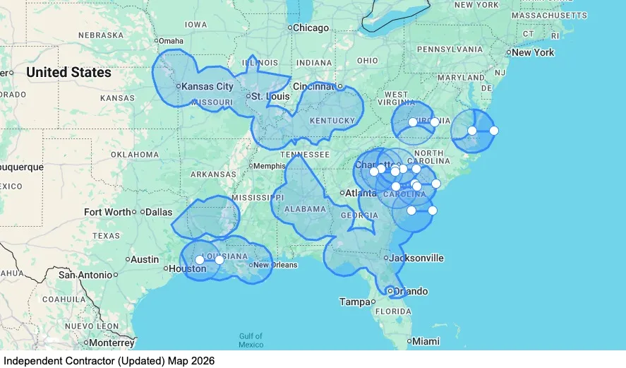 Straight Lease - Secondary map