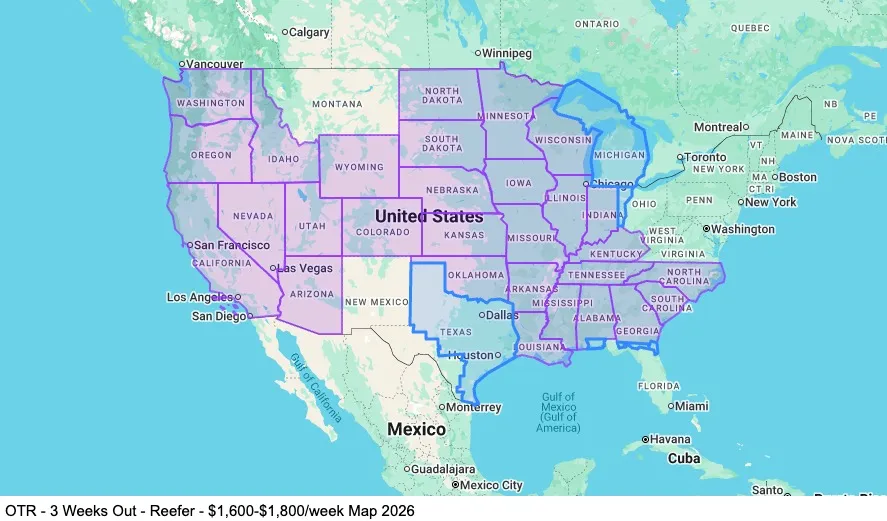 OTR - 3 Weeks Out map