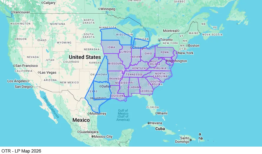 OTR - LP map