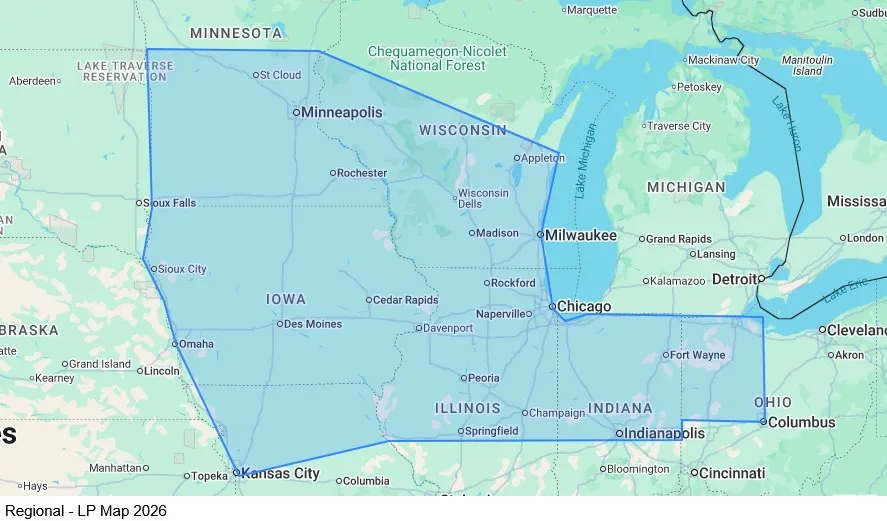Regional - Lease Purchase map