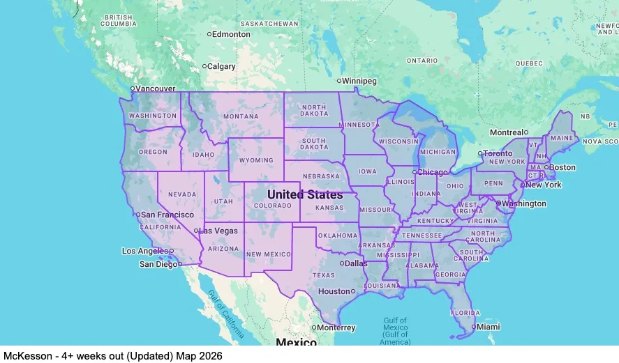 Dedicated - Teams - 4+ weeks out map