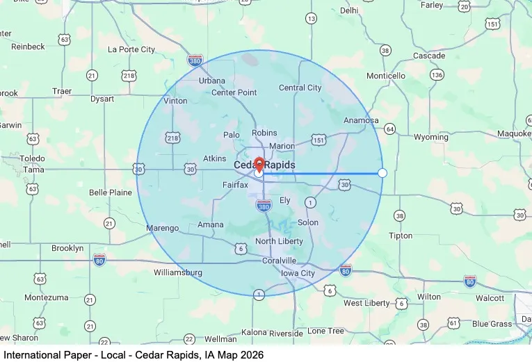 Dedicated - Local - Cedar Rapids, IA map