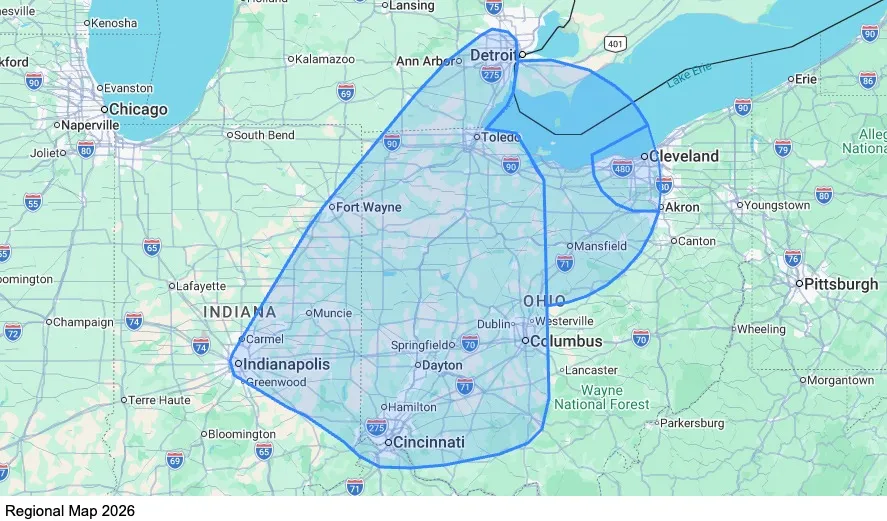 Regional - Home Weekly map