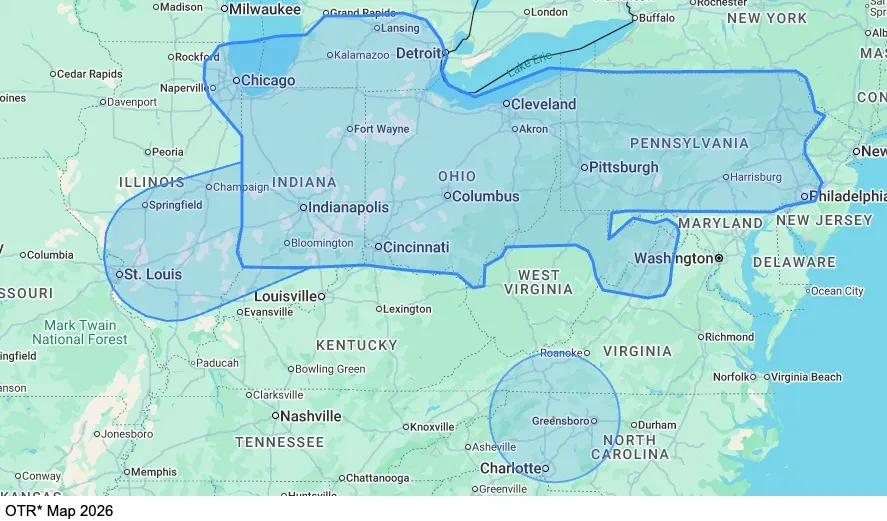 OTR - Home Bi-Weekly map