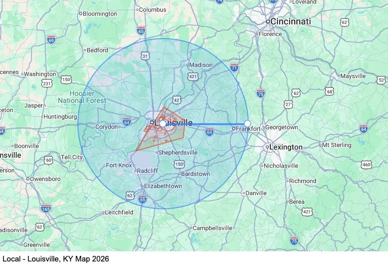 Local - Louisville, KY map