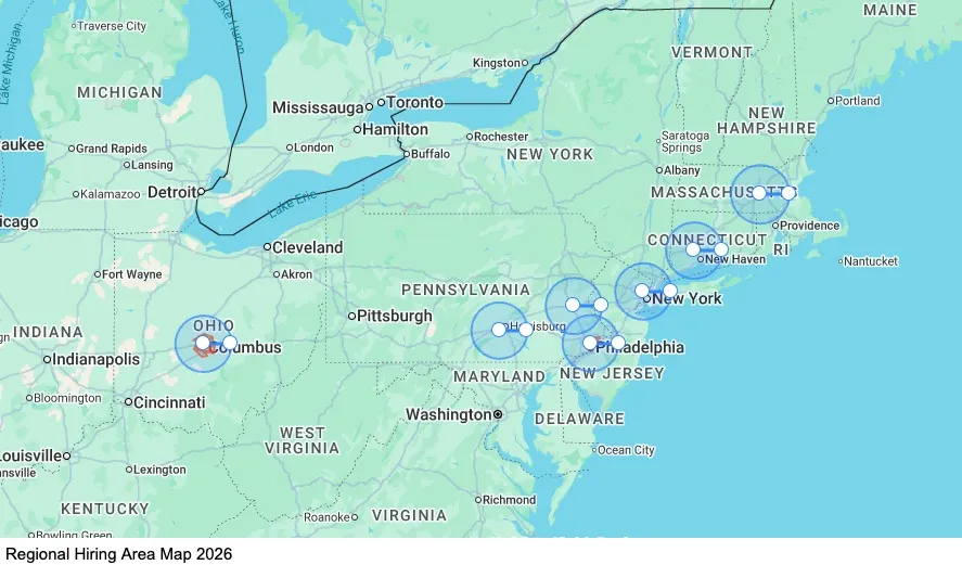 Regional - Home Weekly map