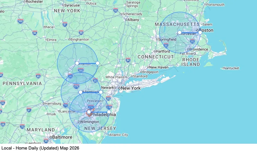 Local - Home Daily map