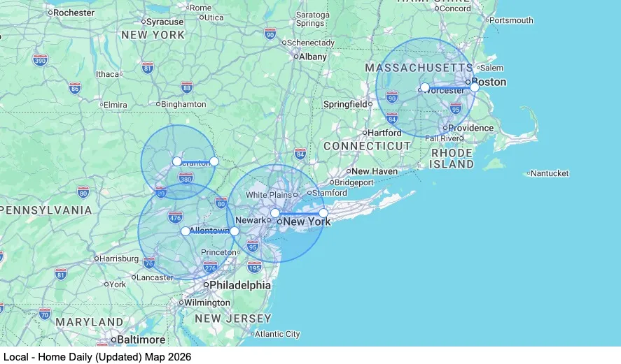 Local - Home Daily map