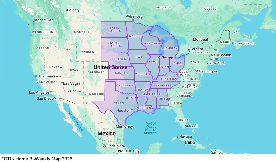 OTR - Home Bi-Weekly map