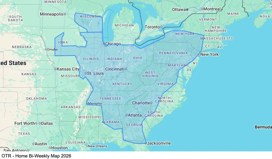 OTR - Home Bi-Weekly map