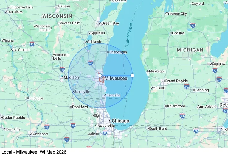 Local - Milwaukee, WI map