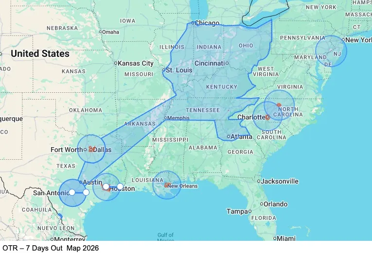 OTR - Team - Home Bi-Weekly map